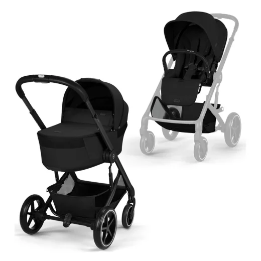 Коляска 2в1 Cybex Balios S Lux 2026 спальный блок+дождевик