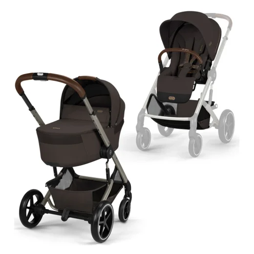 Коляска 2в1 Cybex Balios S Lux 2026 спальный блок+дождевик