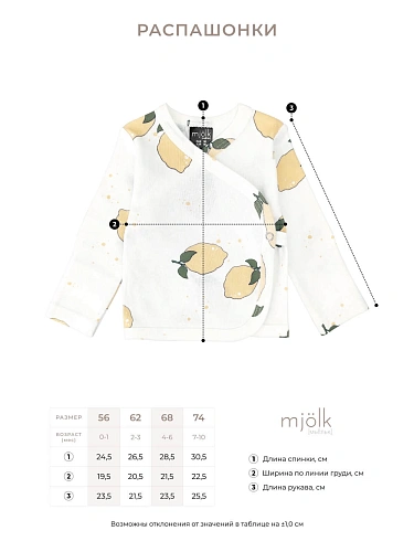 Распашонка Mjolk White