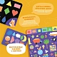 Набор Abumba для игры и обучения "Цвета и формы" (карты, стикеры, книжка)