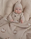 Плед детский Loomknits Топленое молоко (80x120) лошадки
