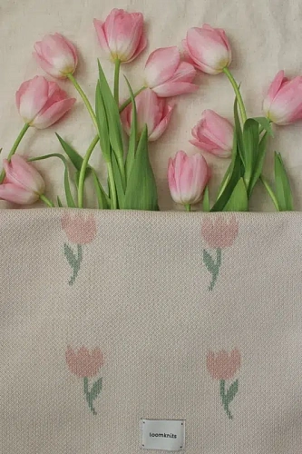 Плед детский Loomknits Flowers Tulip (80*120)