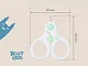 Ножницы маникюрные Roxy Kids для новорожденных с замочком