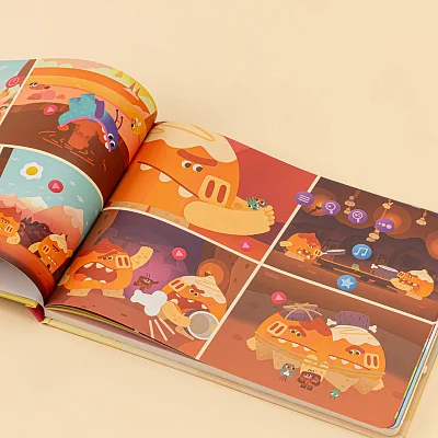 Книга интерактивная Abumba Fingerbook "Ум и Хрум"