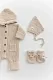 Комплект 3в1 Mimibaby с капюшоном, хлопок