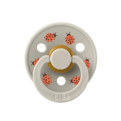 Пустышка латексная BIBS Studio Colour - Ladybug Friends, 6+ мес.
