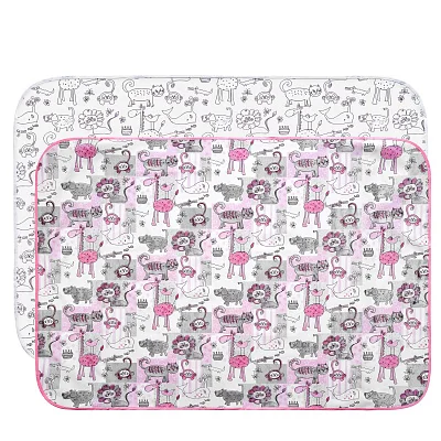 Клеёнка-наматрасник Roxy Kids с резинками-держателями ZOO 70*100 см, 2 шт