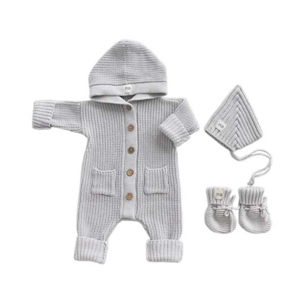 Комплект 3в1 Mimibaby с капюшоном, хлопок