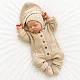 Комплект 3в1 Mimibaby с капюшоном, хлопок