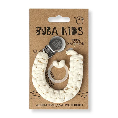 Держатель для пустышки BUBA Kids хлопковый