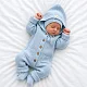 Комплект 3в1 Mimibaby с капюшоном, хлопок