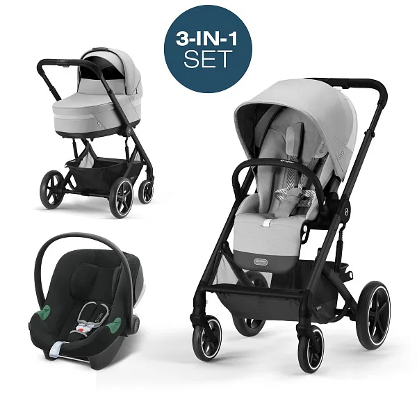 Коляска 3в1 Cybex Balios S Lux BLK 2023