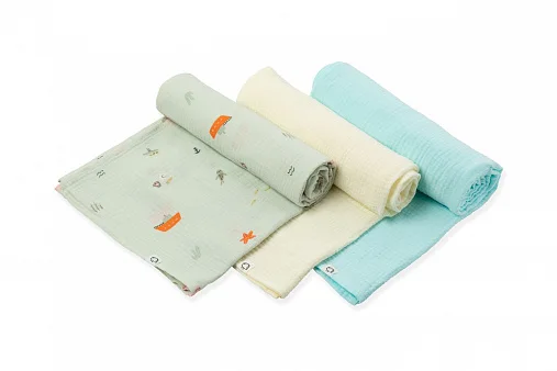 Пеленки муслиновые BUBA Kids 3 шт. 75х75