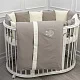 КПБ Lappetti "Organic baby cotton" для овальной и прямоугольной кроватки, 6 предметов