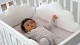 Набор бортиков на кроватку Happy Baby 3 шт. (white) Облака