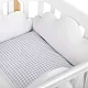 Набор бортиков на кроватку Happy Baby 3 шт. (white) Облака