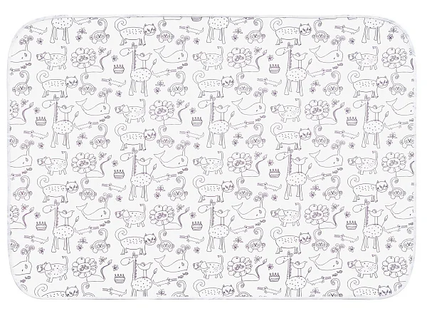 Клеёнка-наматрасник Roxy Kids с резинками-держателями ZOO 70*100 см, 2 шт
