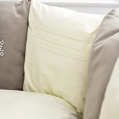 КПБ Lappetti "Organic baby cotton" для овальной и прямоугольной кроватки, 6 предметов