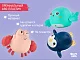 Игрушки для ванной заводные Roxy Kids 3 шт (птичка, краб, пингвин)