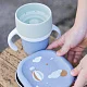 Поильник-чашка Beaba "Click and drink" из нержавеющей стали 240 мл.