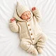 Комплект 3в1 Mimibaby с капюшоном, хлопок