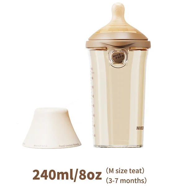 Бутылочка NICE PAPA антиколики/широкое горло 240 мл/соска 3-7 мес
