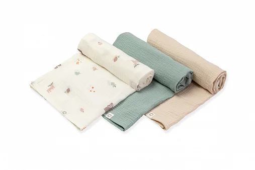 Пеленки муслиновые BUBA Kids 3 шт. 75х75