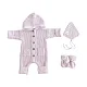 Комплект 3в1 Mimibaby с капюшоном, хлопок