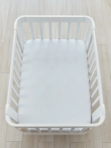 Простыня на резинке Happy Baby 100х70 см white