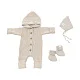Комплект 3в1 Mimibaby с капюшоном, меринос