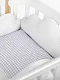 Набор бортиков на кроватку Happy Baby 3 шт. (white) Облака