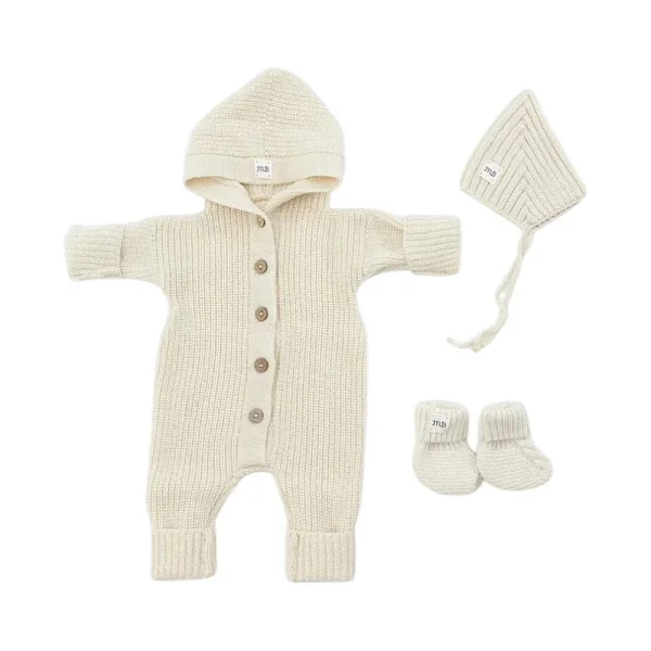 Комплект 3в1 Mimibaby с капюшоном, меринос