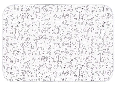 Клеёнка-наматрасник Roxy Kids с резинками-держателями ZOO 70*100 см, 2 шт