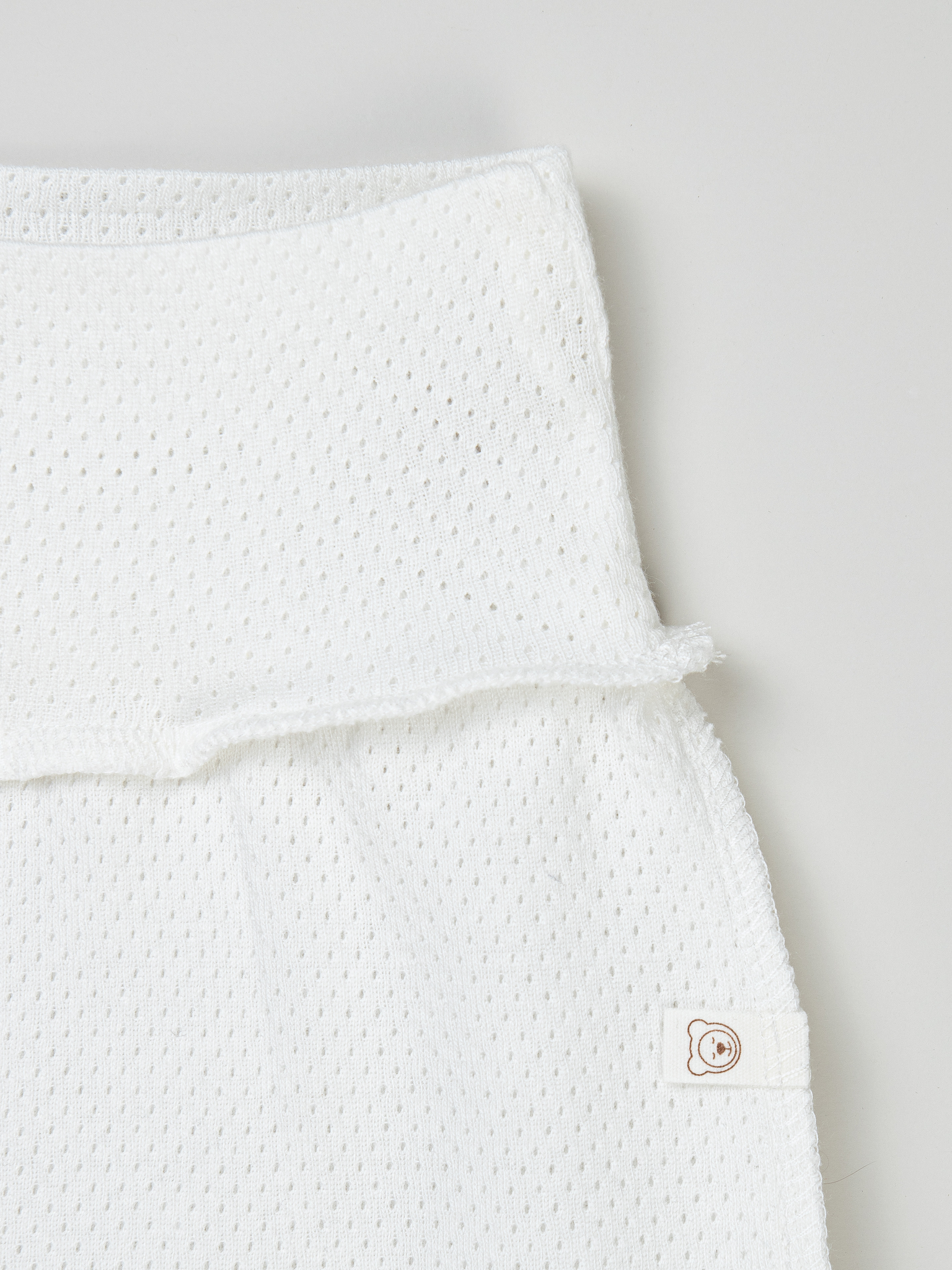 A00032 Ползунки BUNGLY "Молоко" из ажурного хлопка 0+ 3