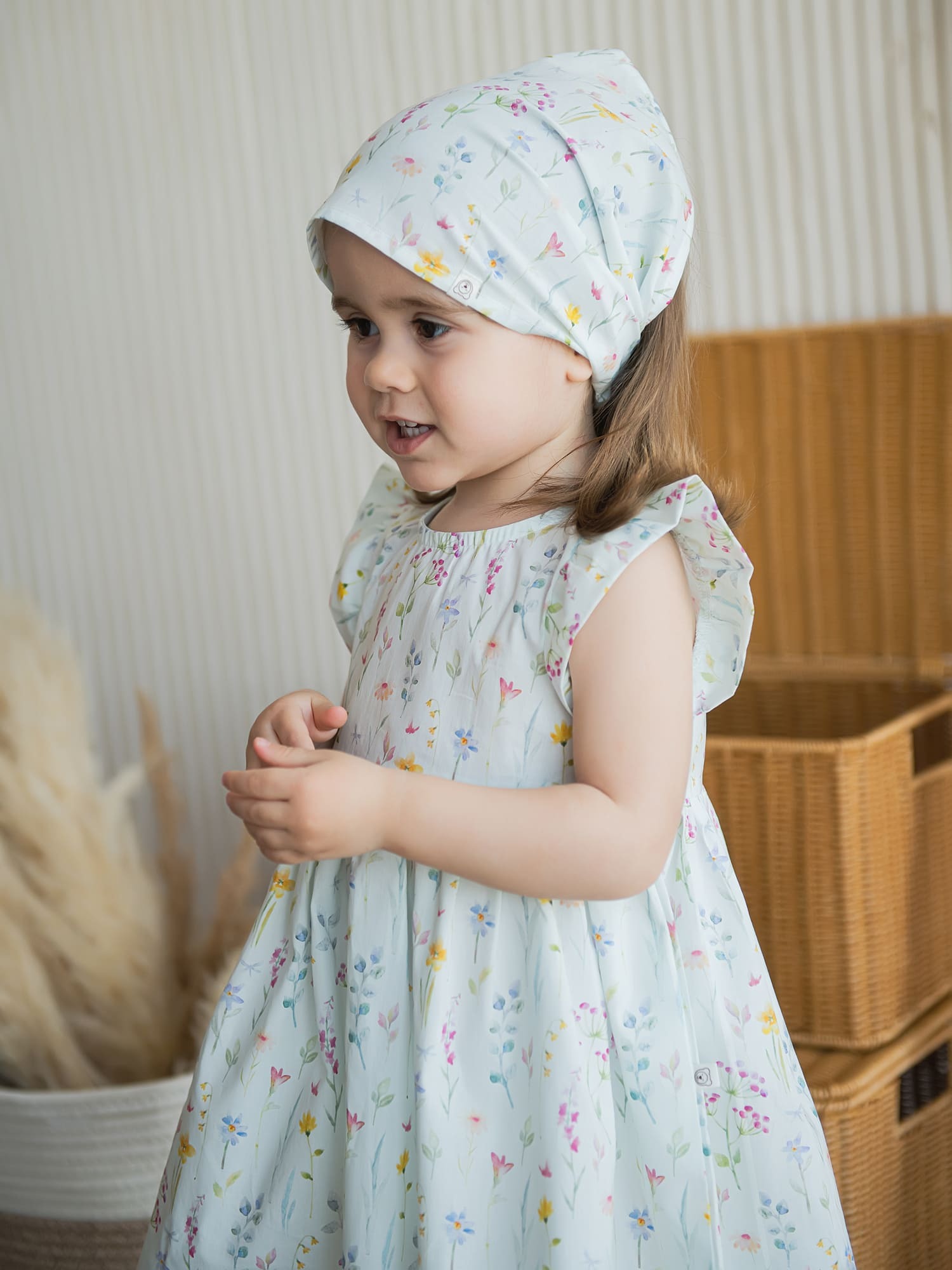 Косынка BUNGLY "Акварельные цветы"0+ 2