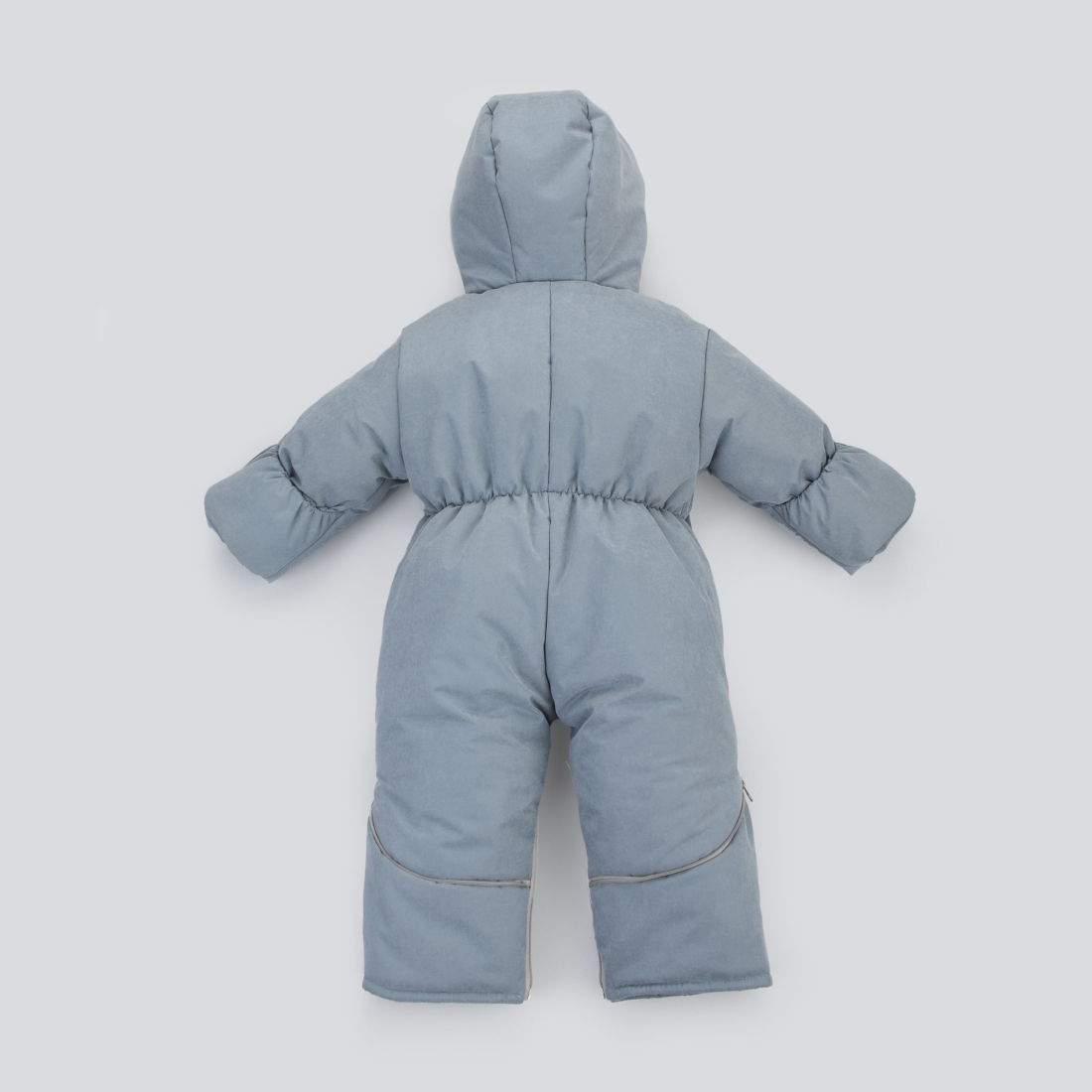 Комбинезон-трансформер Швейная Династия "Вельвет", с опушкой, с отворотами, 3 сезона 4