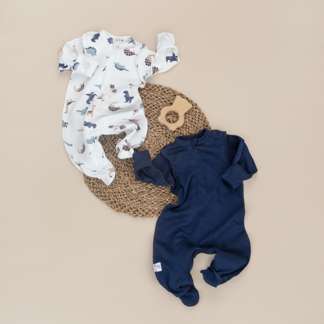 Комбинезон слип Швейная Династия "Малыш Хрустик", 2 шт/уп 1