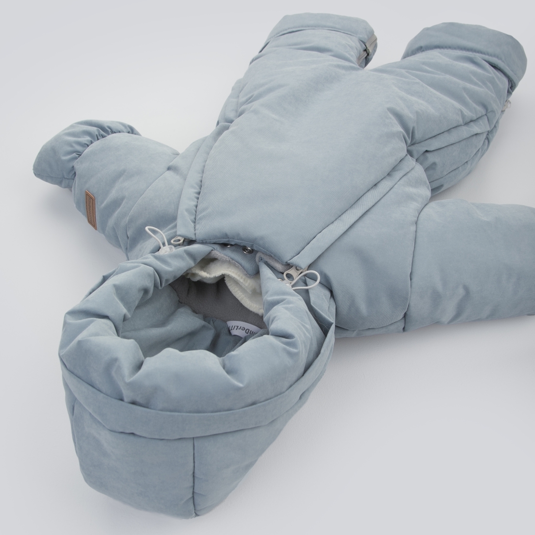 Комбинезон-трансформер Швейная Династия "Вельвет", с опушкой, с отворотами, 3 сезона 9