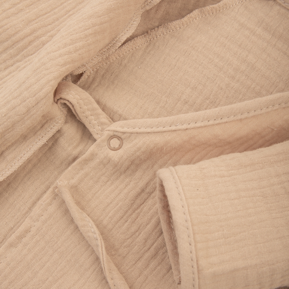 Пижама летняя для новорожденного Швейная Династия "Муслин",песочный,лето 5