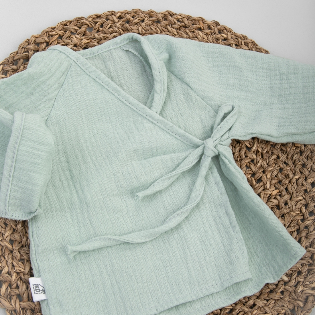 6658314303_optsitec705810e-e059-11ee-8615-89c3ee66a691 Пижама летняя для новорожденного Швейная Династия "Муслин",полынь,лето 4