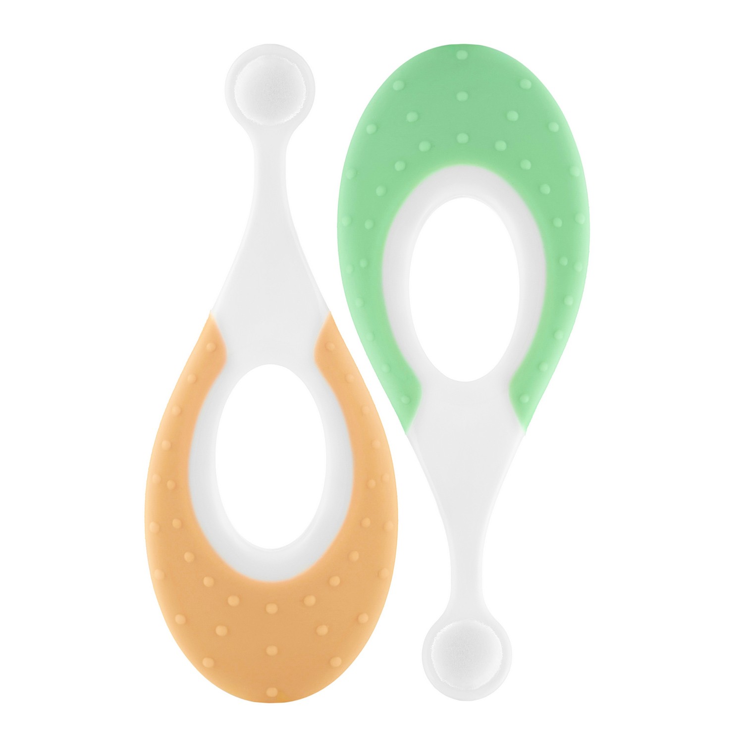 baby_toothbrush_seahorse_green_orange_1b05f76378 Зубная щетка для детей Roxy Kids Морской конек ультрамягкая, 10000 щетинок, 2шт. 1