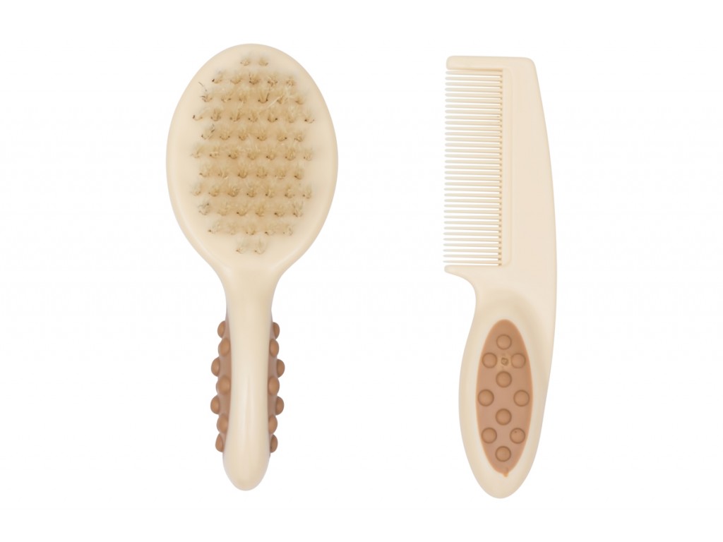 Расческа-щеточка Roxy Kids детская с гребешком, ворс из натуральной щетины 1