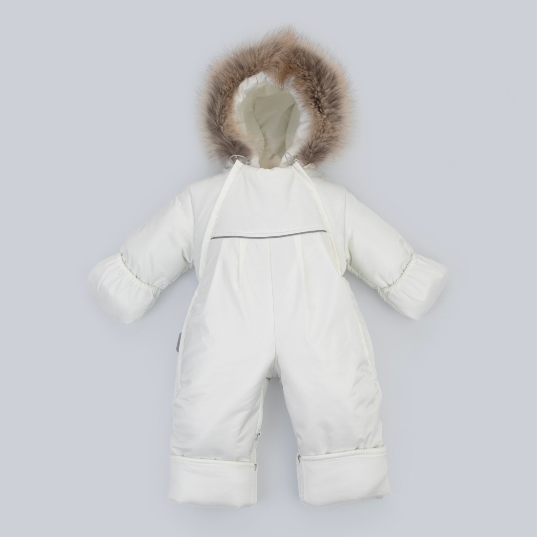 6658314303_optsitefde744f3-d768-11ef-93cd-e256a566bc74 Комбинезон-трансформер Швейная Династия "Орсетто", с опушкой, с отворотами, 3 сезона 10