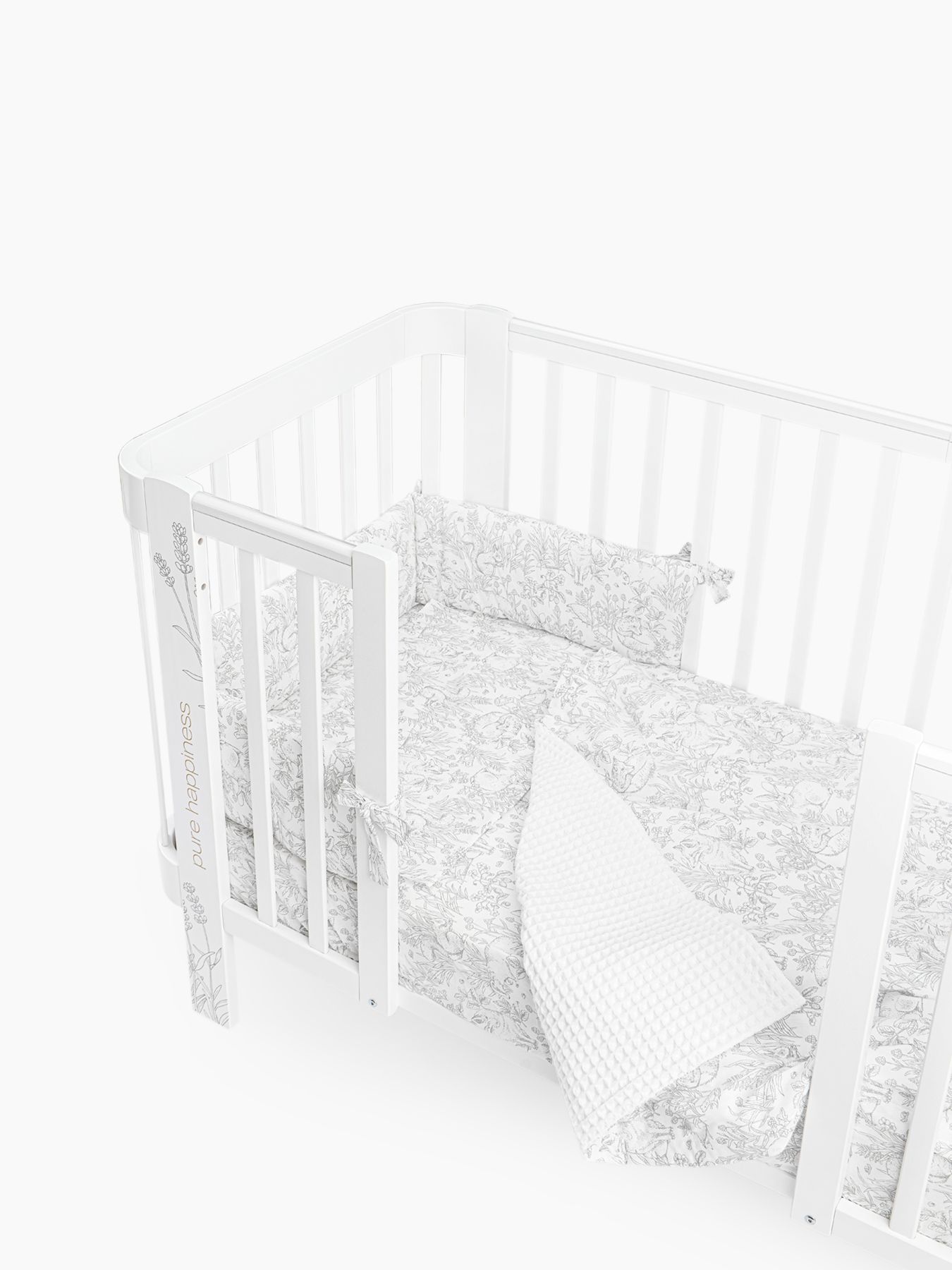 87551_belyy_4_1_ Бортик в кроватку Happy Baby 2