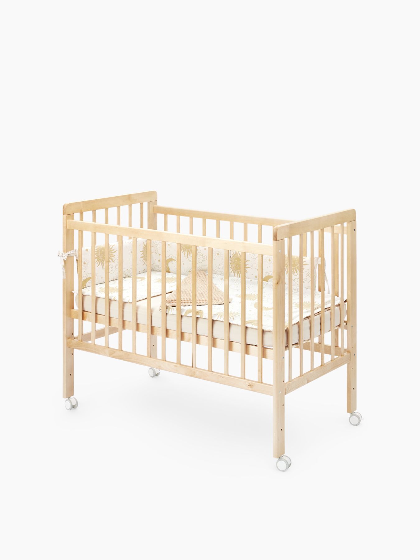 95046_natural_14 Кроватка детская Happy Baby MIRRA LIGHT c матрасом и простынёй 10