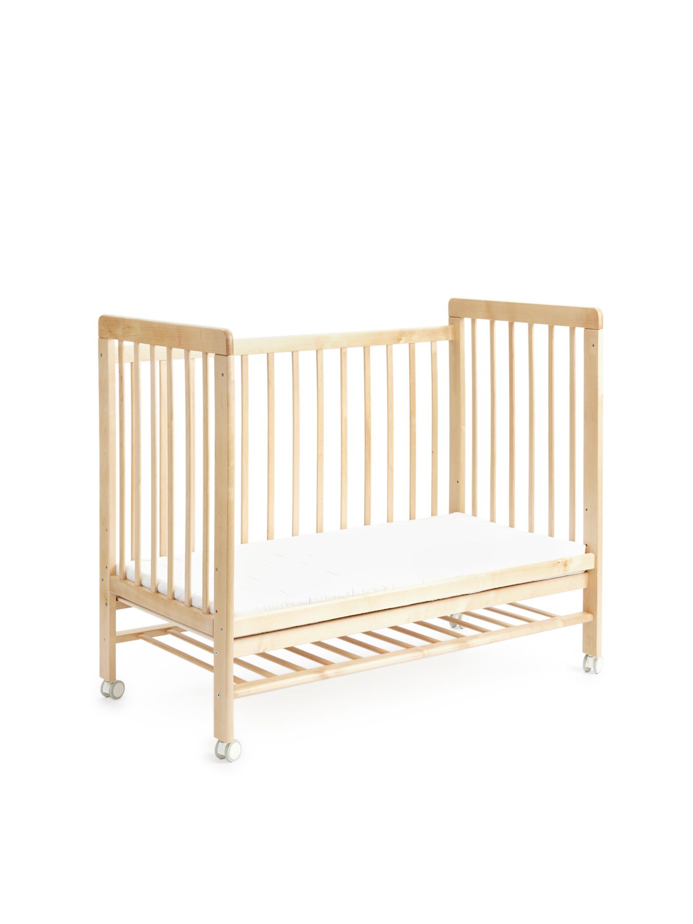 95046_natural_5 Кроватка детская Happy Baby MIRRA LIGHT c матрасом и простынёй 6