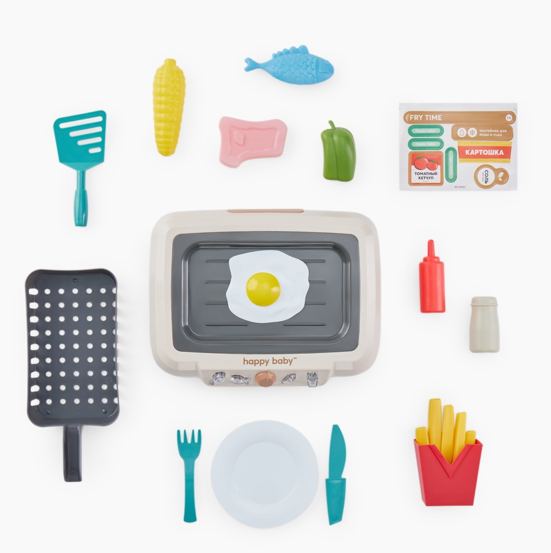 bt4p2k46v7cdxxy9tzbn2svis5yd0nk7 Игрушка-плита Happy Baby Fry Time 1