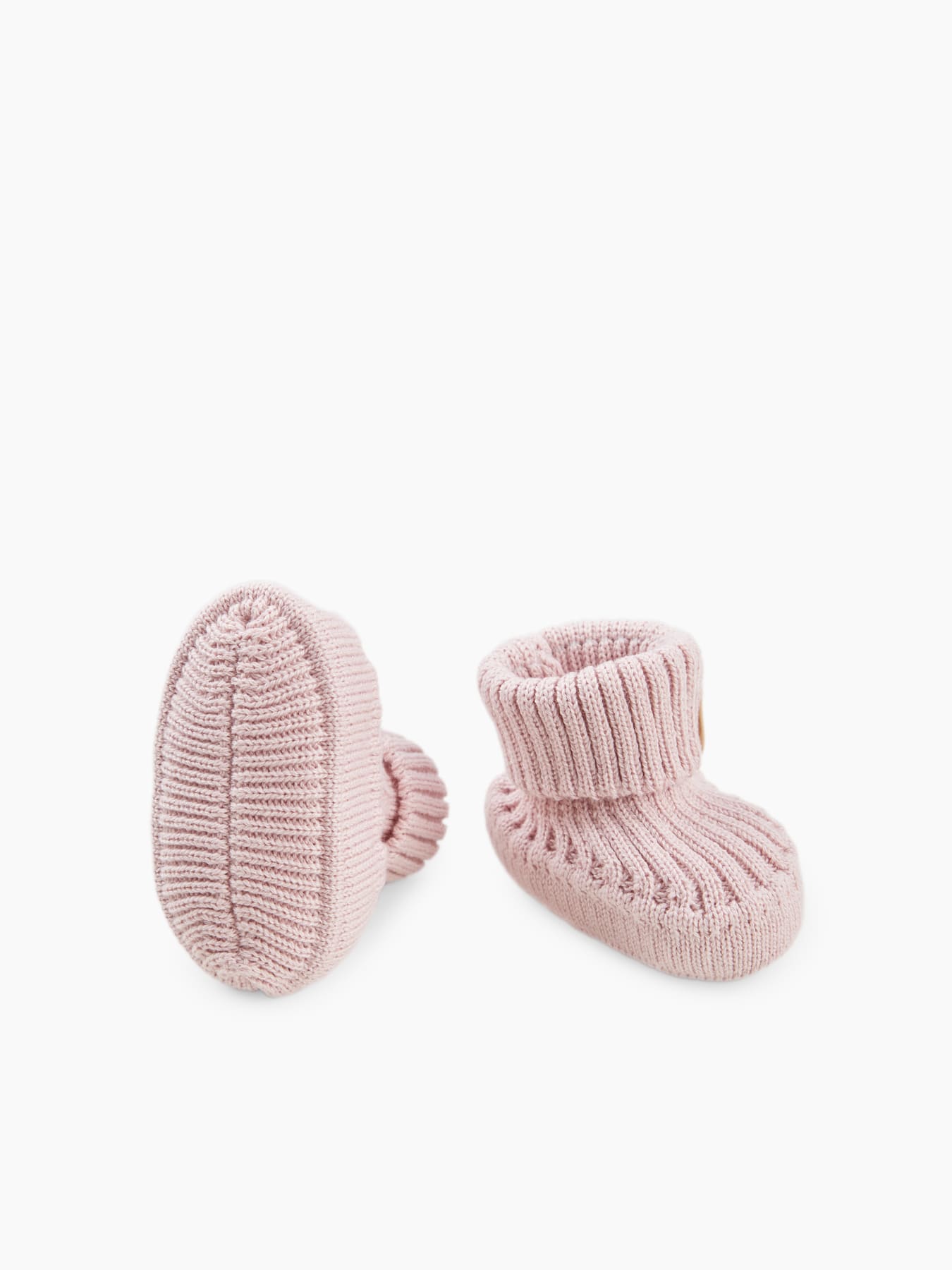 Носки пинетки вязанные Happy Baby 3 пинетки вязаные розовые