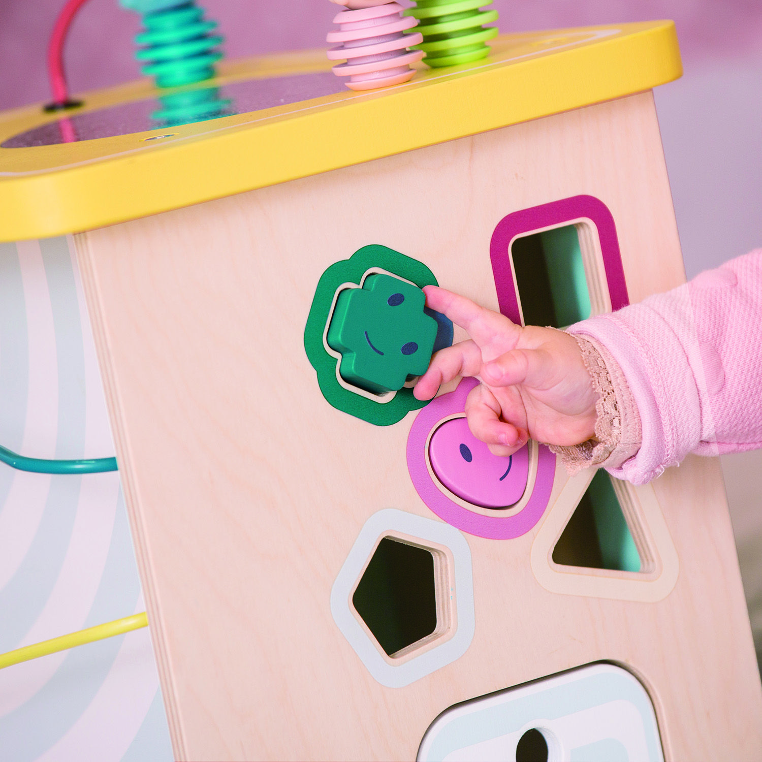 ed6b0551db550c10a25f92688db3b0f2 Развивающий куб Hape лабиринт, головоломки 6