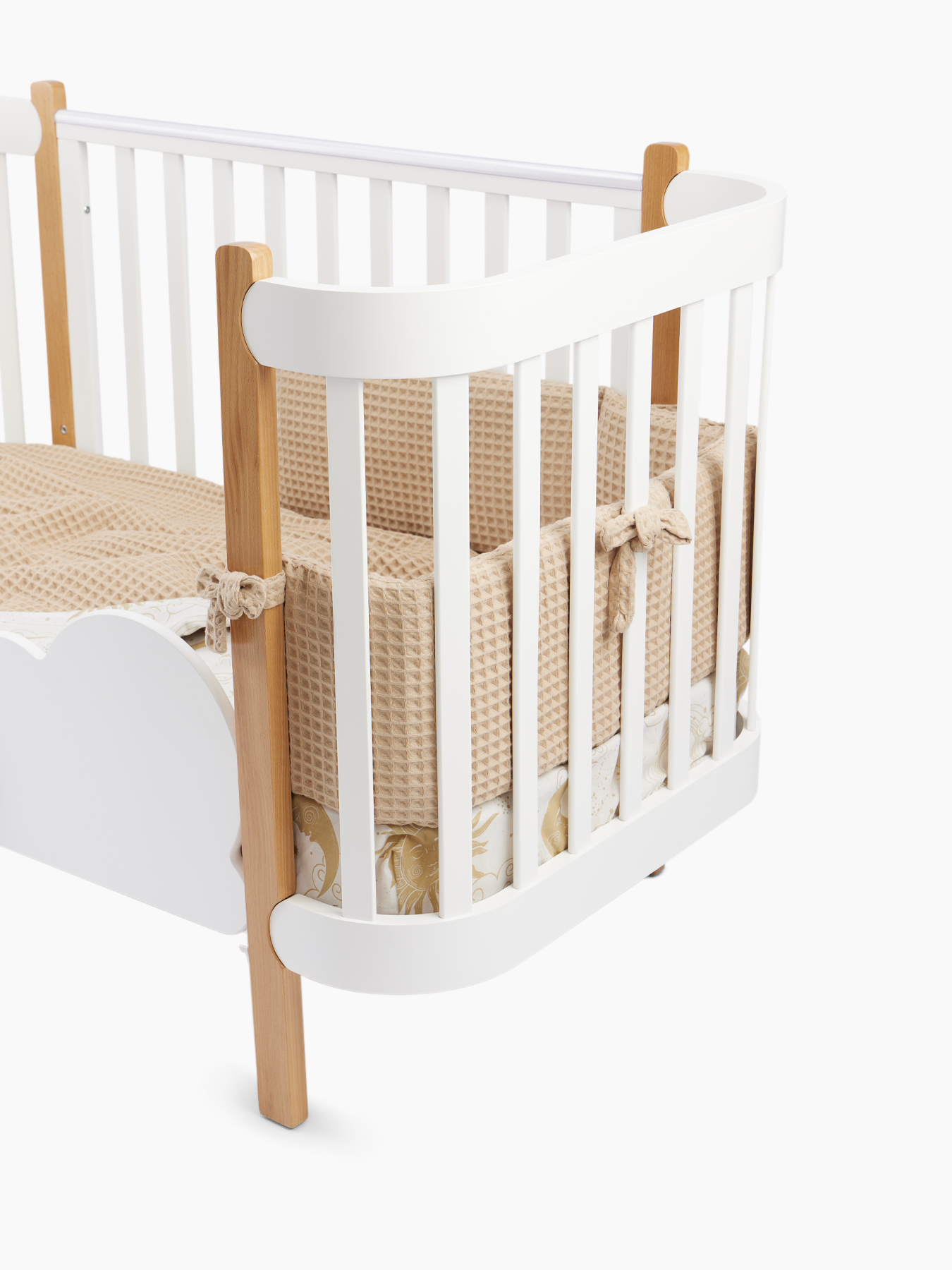 Бортик в кроватку Happy Baby 165х26 вафля 6